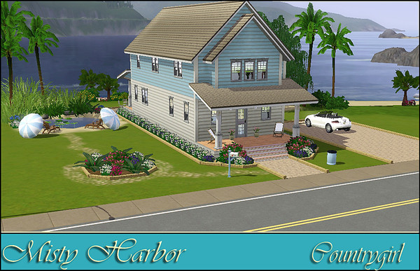 Sims 3 — Misty Harbor by Countrygirl1 — Misty Harbor - 2 Bedroom , 1.5 Bath home. Comes fully furnished with , kitchen ,
