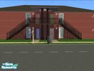 Sims 2 — 1208 Sensuos Place by tntxgyrl — Wow what a dusie. This is a 4 plex building. Each unit is a single level unit