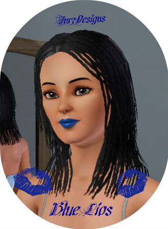 Sims 3 — Imz Blue Lips by ImzDesigns — 
