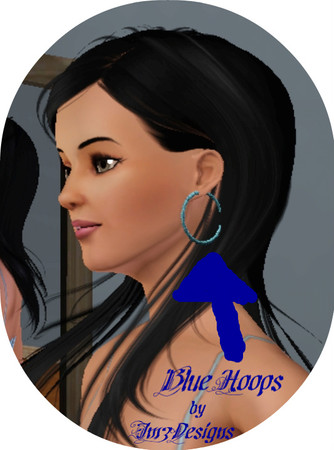 Sims 3 — Imz Blue Hoops by ImzDesigns — 