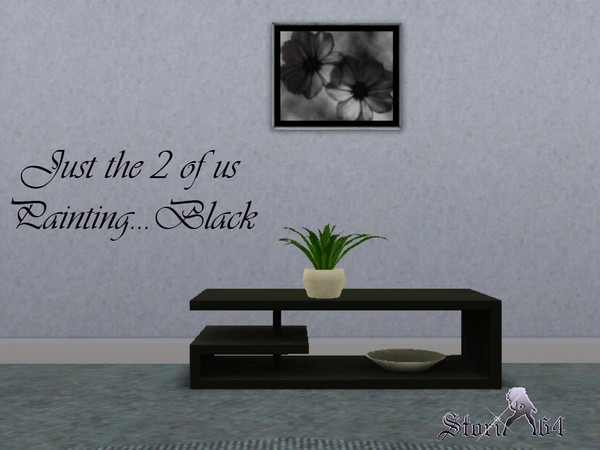 Sims 3 — JustThe2ofUsPortrait_Black by stori_64 — JustThe2ofUsPortrait_Black