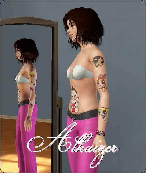 The Sims Resource - Powerpuff Girls Tattoo 1 by Alkaizer