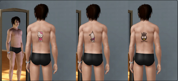 Sims 3 — Kitty and Friends Tattoo 2 by Alkaizer by Alkaizerth — See Cute Tattoo set 1 for more details in Recommend items