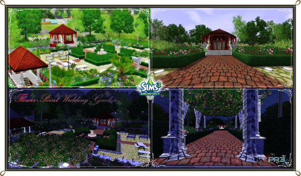 Sims 3 — Flower-Point Wedding Garden by Preetom — Wedding is a very romantic and important part of everyones life,isn't