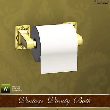 Sims 3 — Vintage Vanity Toliet Paper Roll by Cashcraft — Clutter for the bathroom, created by Cashcraft,