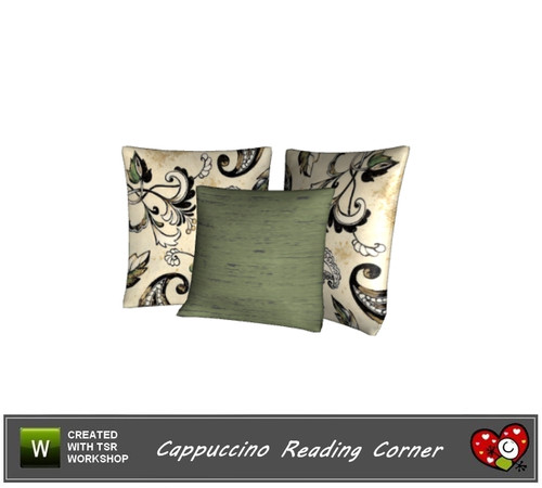 Sims 3 — Cappuccino Reading Corner Cushions by mensure — Cappuccino Reading Corner Cushions by mensure. Recolorable and