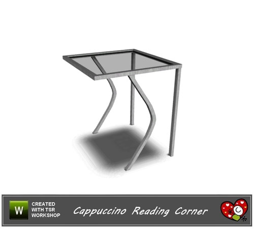Sims 3 — Cappuccino Reading Corner End Table by mensure — Cappuccino Reading Corner End Table by mensure. Recolorable and