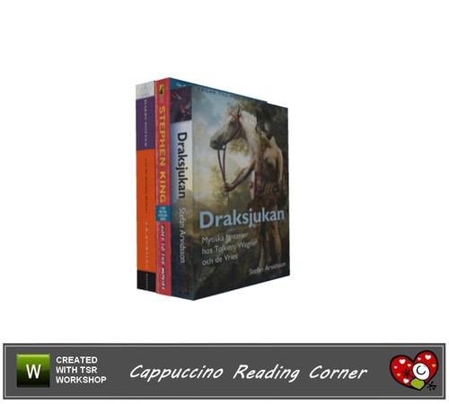Sims 3 — Cappuccino Reading Corner Books_2 by mensure — Cappuccino Reading Corner Books by mensure. Three variations.