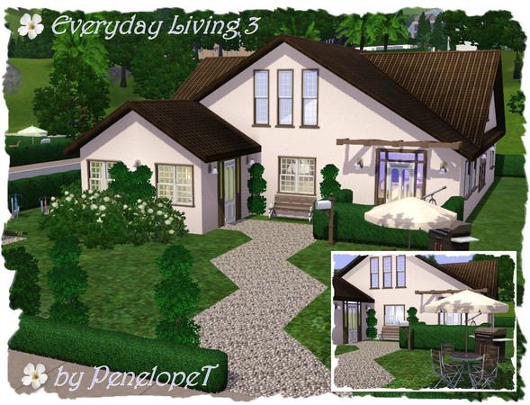 Sims 3 — Everyday Living 3 by PenelopeT — This home is stylish and fully furnished. Perfect for a single Sim, couple or