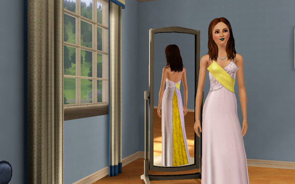 Sims 3 — Fany formal by fordfocus09 — Here is my own version of the in game wedding dress i made a while back. The gold