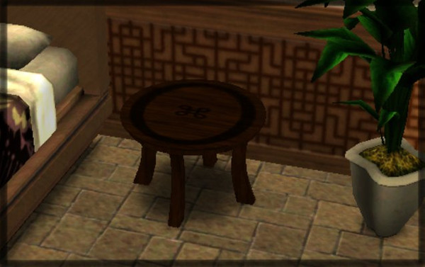 Sims 3 — Eclipse Table by Tigger379 — The Eclipse Table was inspired by Asian design featuring an embossed table top and