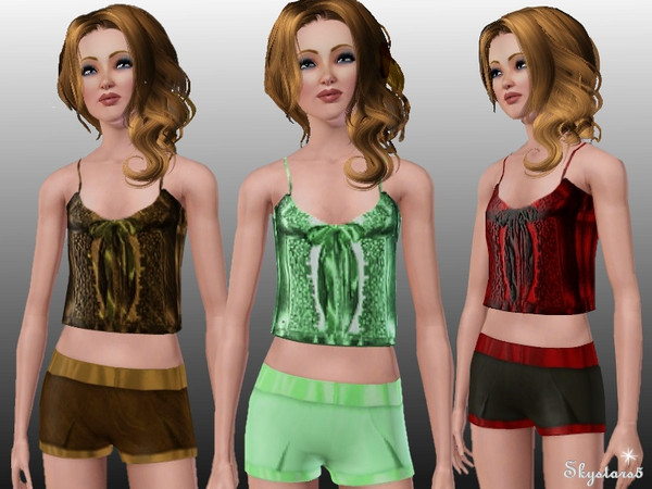 Sims 3 — Cute Nigtie Set by skystars5 — Cute little nightie set for your adult Sims.