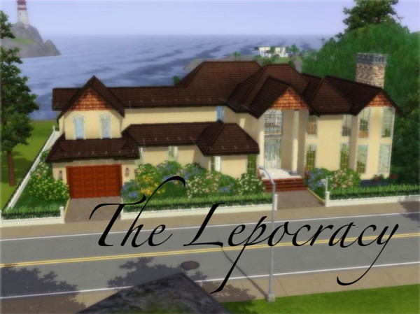 Sims 3 — The Lepocracy by Agroupproductions — A big spacious manor, 2 living areas, 4 baths, laundry, 3 bedrooms, a pool,
