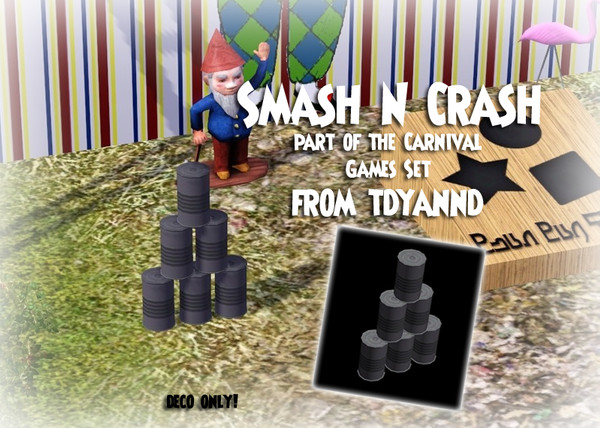 Sims 3 — Carnival Games Smash N Crash by tdyannd — This item is part of the Carnival Games Set and is deco only, as