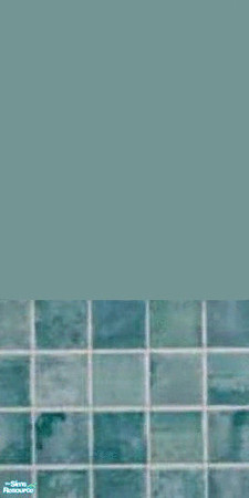 Sims 2 — Aqua Space Tiles by sallyhails — With Aqua Paint. Matches my Aqua Space Tile Floor
