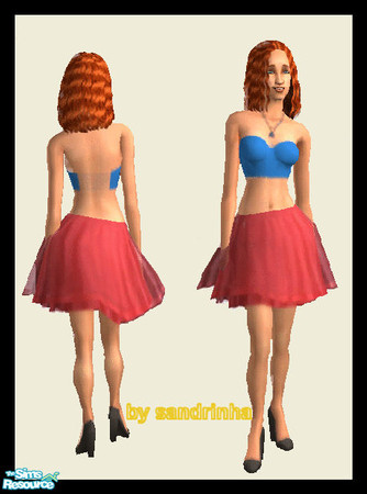 Sims 2 — SMtopandskirt_01 by sandrinha — 