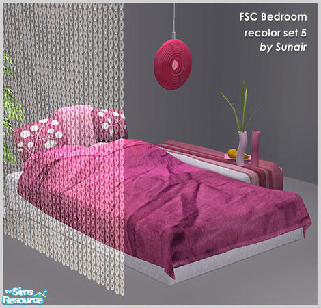Sims 2 — FSC Bedroom - Recolor set 5 by Sunair — FSC Bedroom - Recolor set 5 (white)