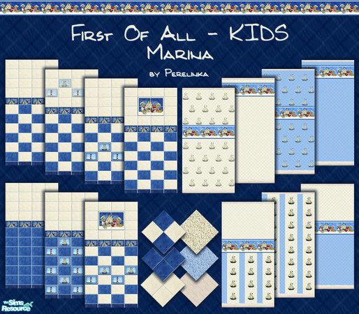 Sims 2 — FOA-K: Marina by perelinka — FIRST OF ALL - KIDS: Marina bath&bed series.