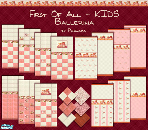 Sims 2 — FOA-K: Ballerina by perelinka — FIRST OF ALL - KIDS: Ballerina bath&bed series.