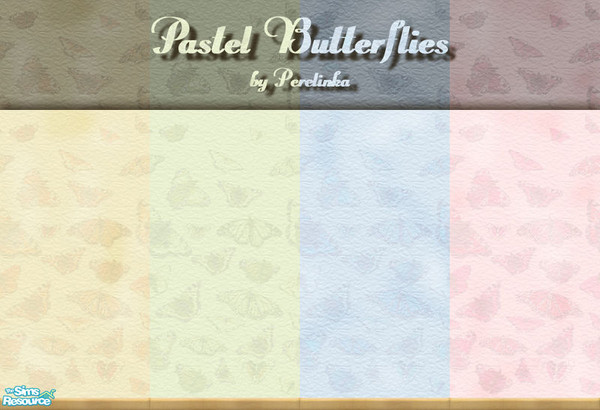 Sims 2 — Pastel Butterflies by perelinka — Pastel Butterflies - set of wallpapers in light shades.