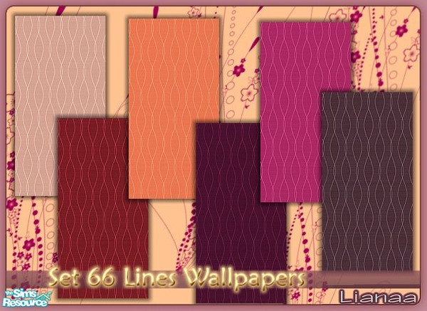 Sims 2 — Set 66 Lines Wallpapers by Lianaa — Set 66 Lines Wallpapers