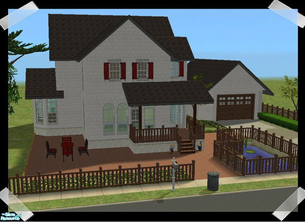 Sims 2 — 1 Silver Falls by Karen19uk — Traditional three bedroomed, three bathroomed family home. Complete with kitchen,