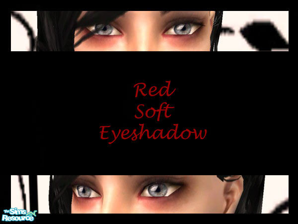 Sims 2 — Soft eyeshadow/Red by Blackparade — 
