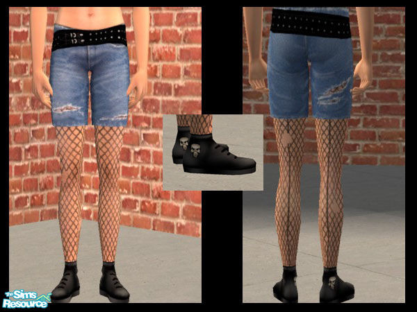 Sims 2 — Black recolor/maxis pants by Blackparade — 