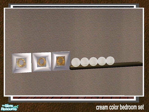Sims 2 — cream color bedroom set - decoligting by huabanzhu — 