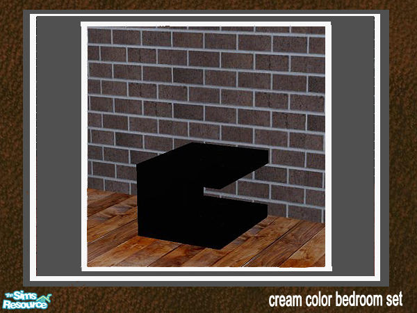Sims 2 — cream color bedroom set - endtale by huabanzhu — 