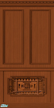 Sims 2 — Parquet Paneling - 2 by Cerulean Talon — Rich hard wood, hand carved walls that are guaranteed to help your Sims