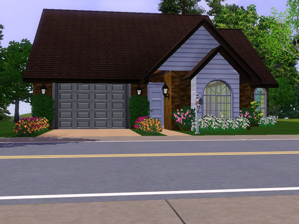 Sims 3 — Vacation Home Series AA - One by CinderSim — A small cozy home for a small family. Three bedrooms, living room,