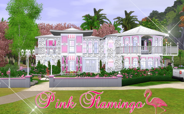 Sims 3 — Pink Flamingo *FF* by TSR Archive — Pink Flamingo Stylish and sweet home for your sims(girls;)) This house has