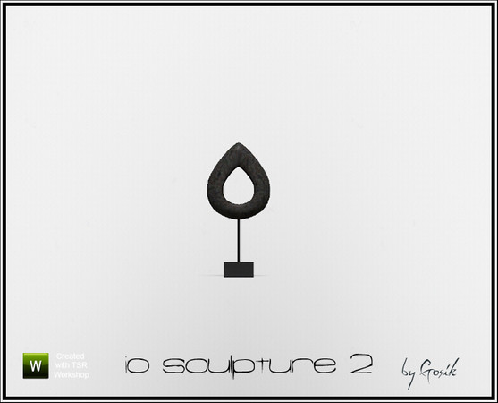 Sims 3 — Io Sculpture 2 by Gosik — Made by Gosik for The Sims Resource. TSRAA