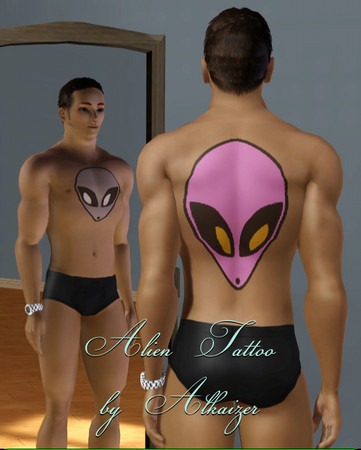 Sims 3 — Alkaizer Alien Tattoo by Alkaizerth — No Description