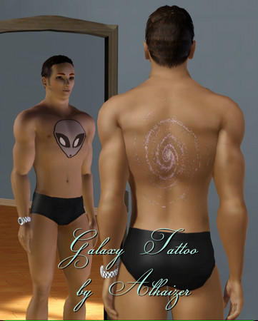 Sims 3 — Alkaizer Galaxy Tattoo by Alkaizerth — No Description