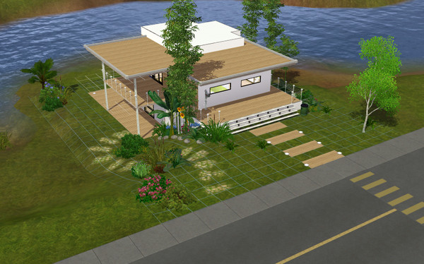 Sims 3 — modern loft v2 by chaton9 — modern loft v2