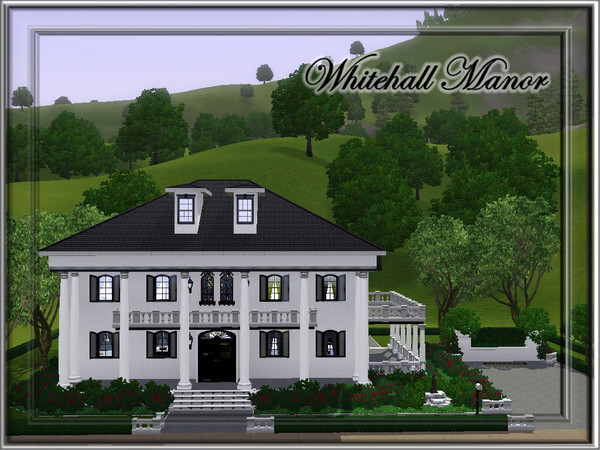 Sims 3 — Whitehall Manor by JCIssette — Here is another plantation-styled home for your Sim family. This beautiful black