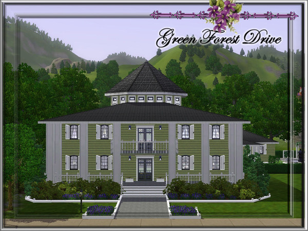 Sims 3 — Green Forest Drive by JCIssette — This lovely plantation-styled lot is being offered for those who love period