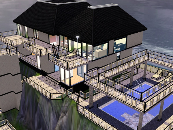 Sims 3 — Hilltop Heaven by simmothy — Top of the world? Not quite. But this just might do. A modern 2bd, 3 bath home with