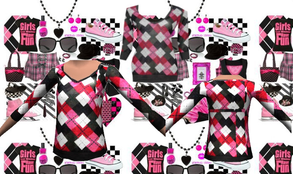 Sims 3 — DD06 top by CandyDolluk — for teens and up great to wear with your fave bottoms check out my other sim 3