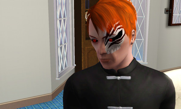 Sims 3 — Ichigo Hollow Mask v1 by SalemSaibot — First Attempt at making Ichigo's Broken Hollow Mask, it is in the
