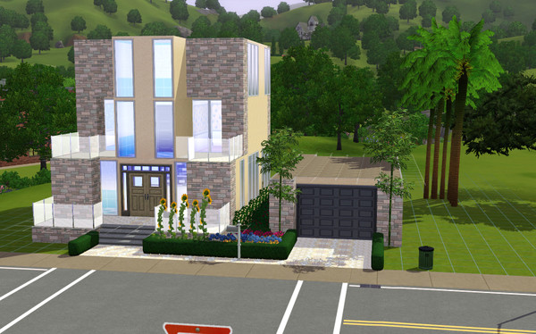 Sims 3 — 99 Landgraab Ave. by BOAV — 3 bedrooms / 2 1/2 bathroom. a house for a large modern family. now fully Furnished