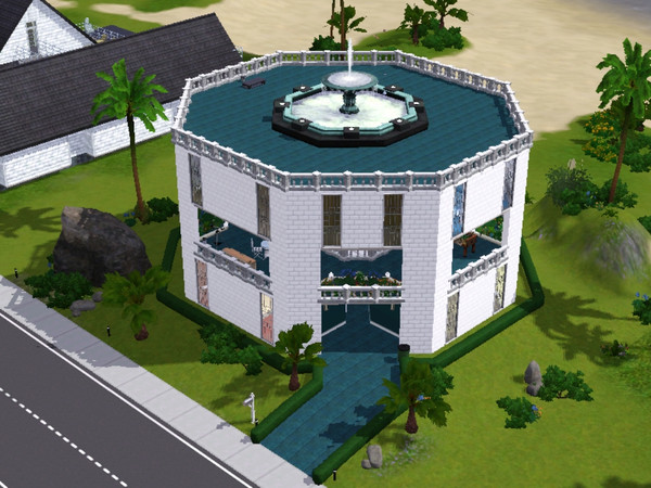 Sims 3 — Beach-O by Keanu501 — Beach-O This house came about by way of a TSR challenge, &amp;amp;quot;build a round