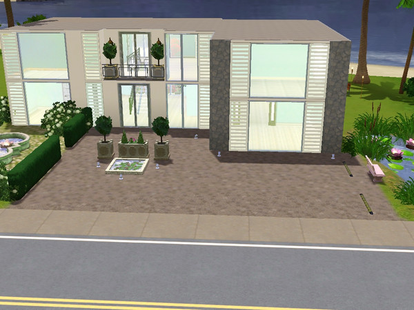 Sims 3 — modern Beach house by Ayafox — two bedroom 2 bathroom