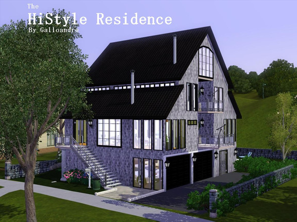 Sims 3 — The HiStyle Residence by Galloandre — From basement to attic, your well to do Sims will enjoy this upscale home!
