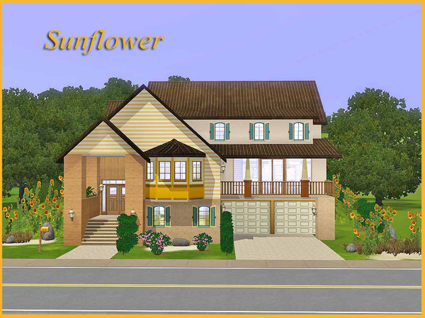 Sims 3 — Sunflower by ung88tom — 'Sunflower' is a model family house. It contains all the components of a family house,