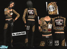 Sims 2 — Too Punk 4 You! #7 by izlude7980 — Hey everyone! This a leopard top outfit. It\'s got pins & some canvas