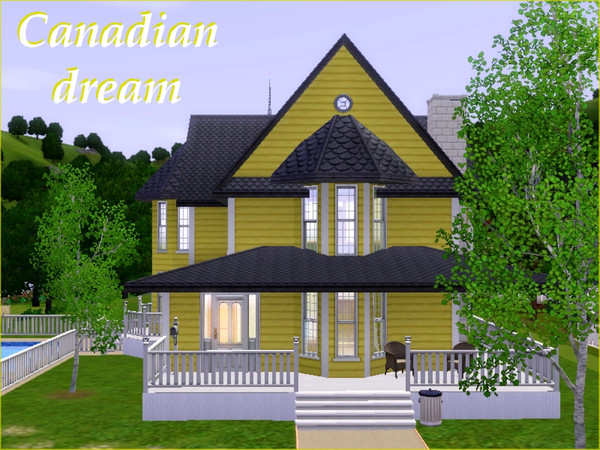 Sims 3 —  by lilliebou — Hi! This house is furnished with some Ambitions objects. Here are its rooms: -One kitchen -One