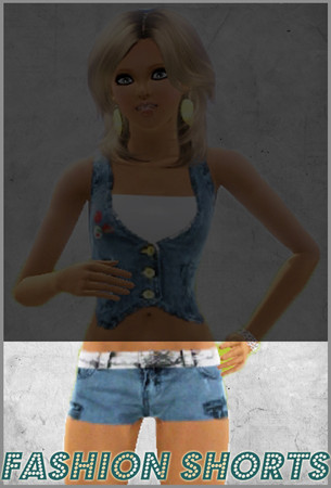 Sims 3 — Fashion Shorts by TSR Archive — 1 version with buttons 1 version without buttons